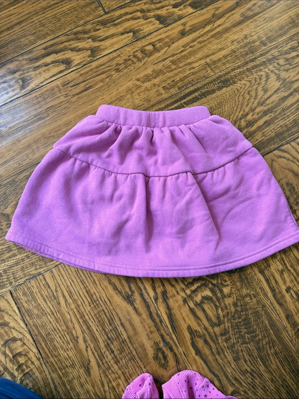 Kids Pink Tiered Knit Skort - Tucker Tate